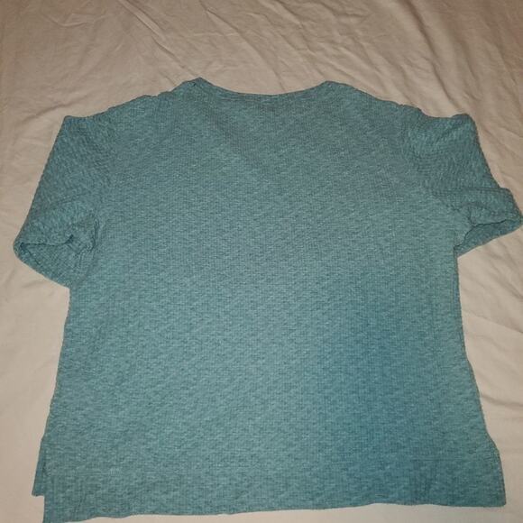 Secret treasure medium womens long sleeve  top. waffle knit textured fabric. - Picture 2 of 8